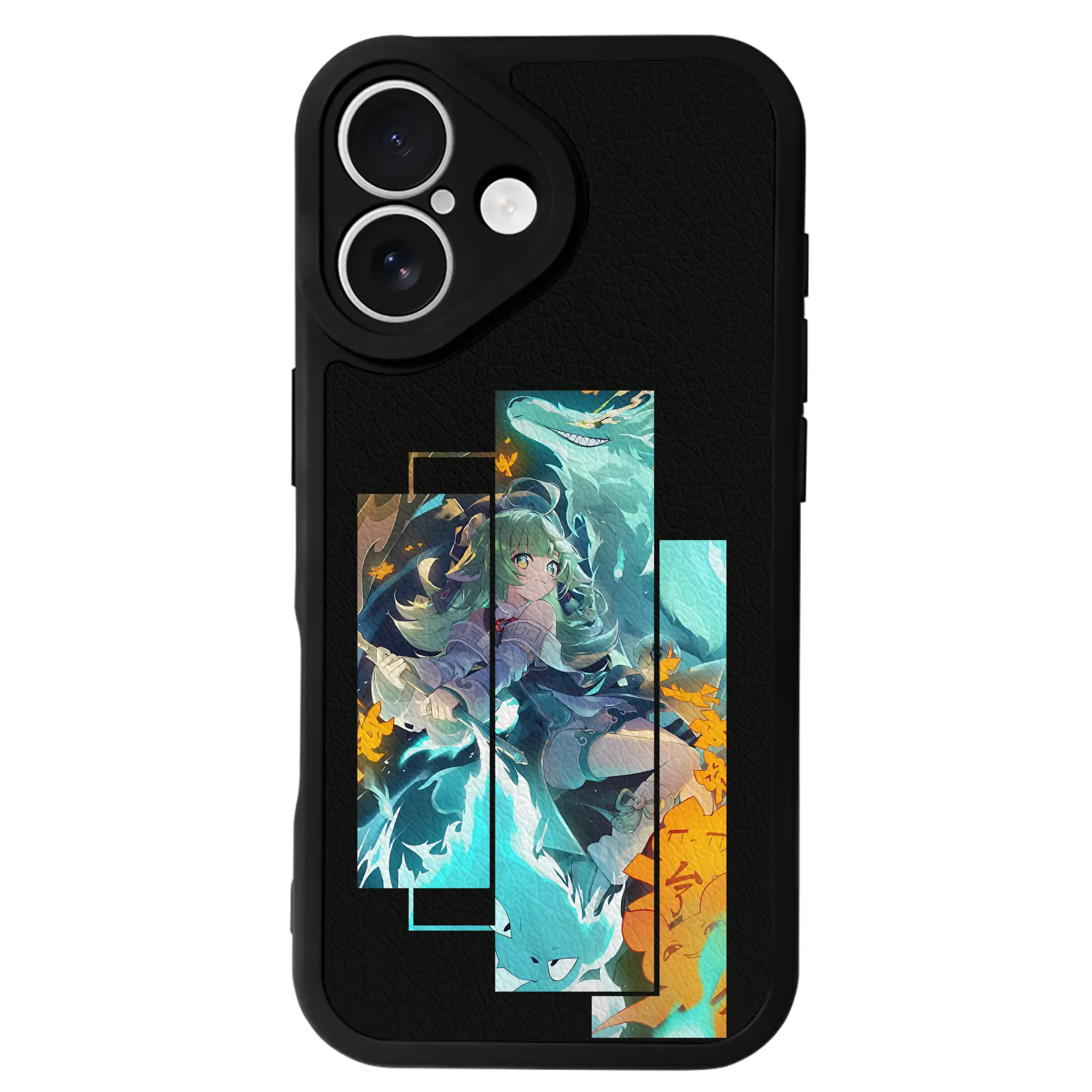 崩壊：スターレイル グッズ フォフォ - IPhone 16シリーズ対応 ・ シリコンスマホケース ・ レザー調 ・ 高精度フィット ・ 耐衝撃 ・ ワイヤレス充電対応 ・ 精密カット